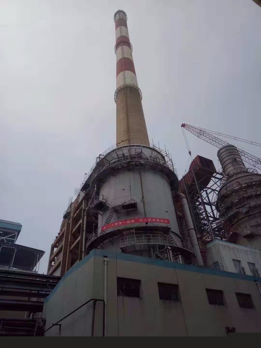 九江國電二廠粘貼鋼板加固